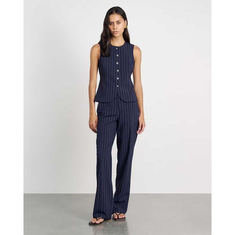 JAG Gia Pinstripe Vest image number 3